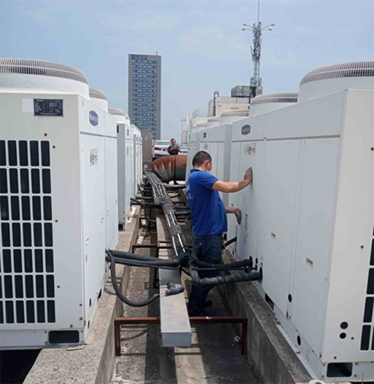 龙湖中央空调制热和不制冷系统维修方法